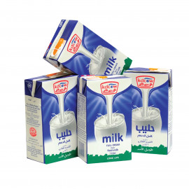 KD Cow Full Cream Long Life Milk 4 x 1Ltr