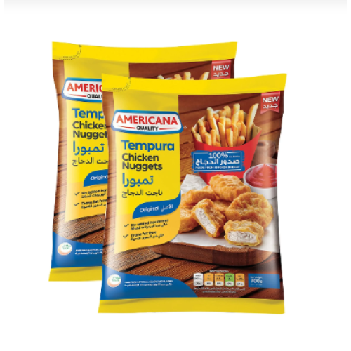 AMERICANA CHICKEN NUGGETS TEMPURA 2X700GM