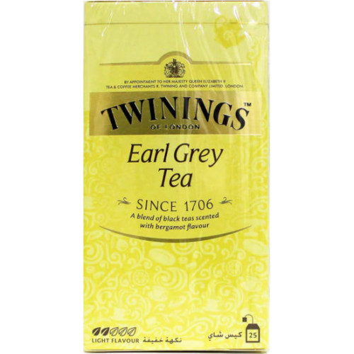 TWININGS EARL GREY TEA BAGS 25S TWININGS EARL GREY TEA BAGS 25S