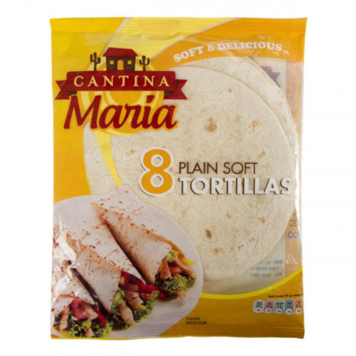 Cantina Maria 8 Plain Soft Tortillas 360gm  Cantina Maria 8 Plain Soft Tortillas 360gm