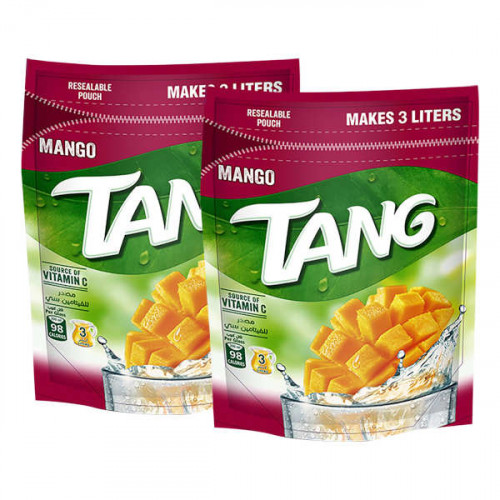 Tang Instant Fruit Drink Powder Mango 2 x 375gm  Tang Instant Fruit Drink Powder Mango 2 x 375gm