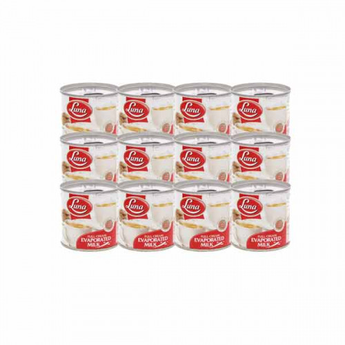 Luna Full Cream Evaporated Milk 12 x 170gm 