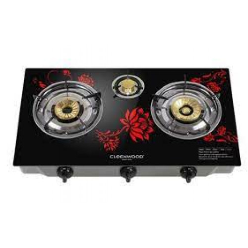 Cleenwood Cw-262 Three Burner Gas Stove With Top Cleenwood Cw-262 Three Burner Gas Stove With Top