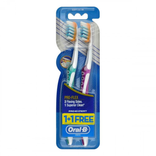 Oral B Pro-flex Toothbrush Soft 1+1 Free  Oral B Pro-flex Toothbrush Soft 1+1 Free