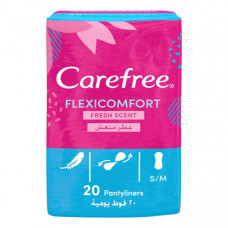 Carefree Flexicomfort Pantyliners Fresh Scent 20's 