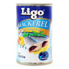 Ligo Mackerel in Natural Oil 155gm 