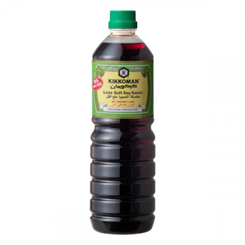 Kikkoman Less Salt Soy Sauce 1Ltr  Kikkoman Less Salt Soy Sauce 1Ltr