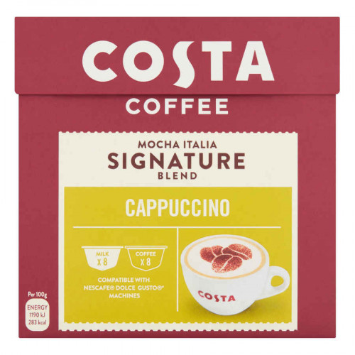 Costa Coffee Signature Blend Cappuccino Capsules 146.4gm  Costa Coffee Signature Blend Cappuccino Capsules 146.4gm