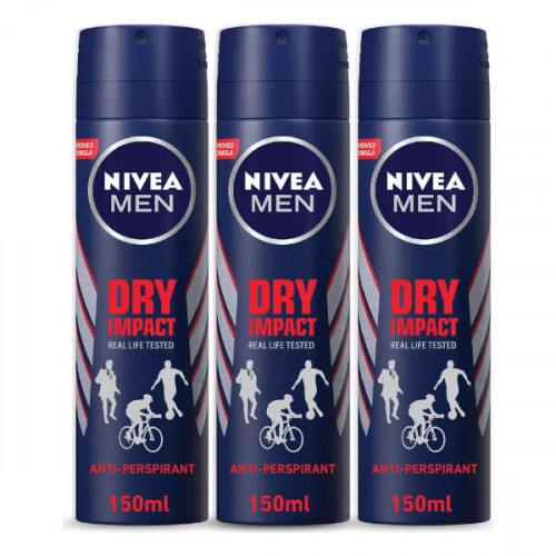 Nivea Men Anti-perspirant Dry Impact 3 x 150ml  Nivea Men Anti-perspirant Dry Impact 3 x 150ml