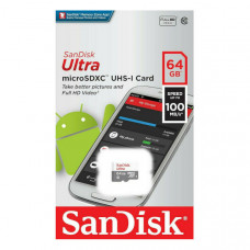 Sandisk Ultra microSDXC UHS-I Card 64GB 100MB/s 