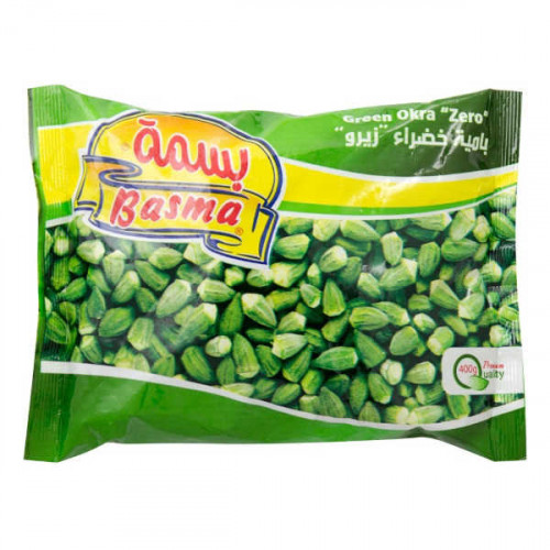 Basma Frozen Green Okra Zero 400gm  Basma Frozen Green Okra Zero 400gm