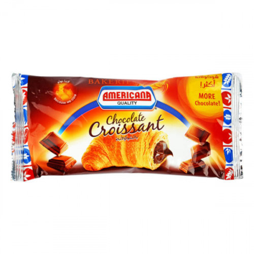Americana Chocolate Croissant 60gm 8s  Americana Chocolate Croissant 60gm 8s