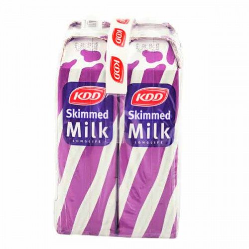 KDD Long Life Skimmed Milk 4 x 1Ltr  KDD Long Life Skimmed Milk 4 x 1Ltr