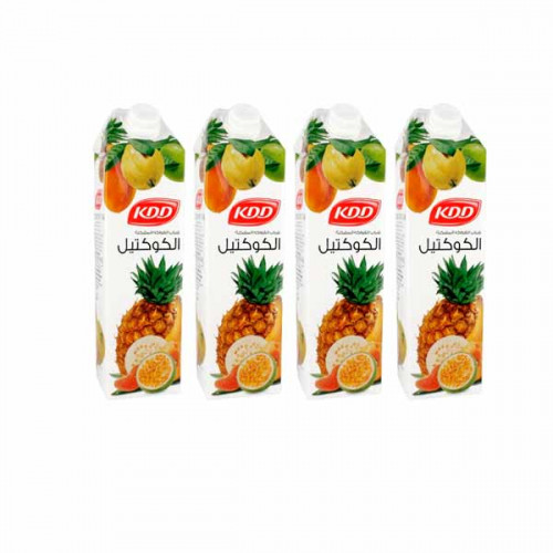 KDD Cocktail Juice 4 x 1Ltr 