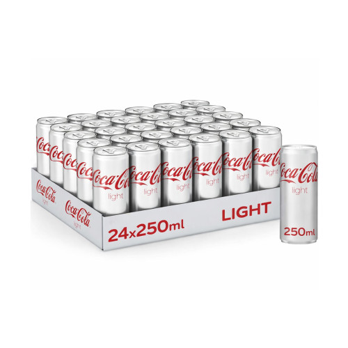 COCA COLA LIGHT CAN 30SX250ML