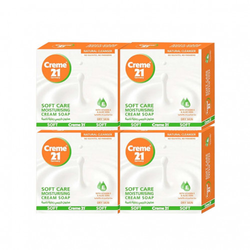 Creme 21 Cremey Soft Care Soap 4 X 125 Gm