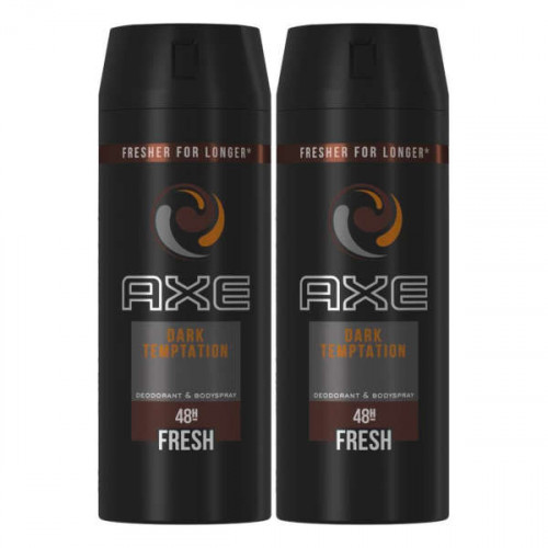 Axe Deodorant Spray Dark Temptation 2 x 150ml  Axe Deodorant Spray Dark Temptation 2 x 150ml