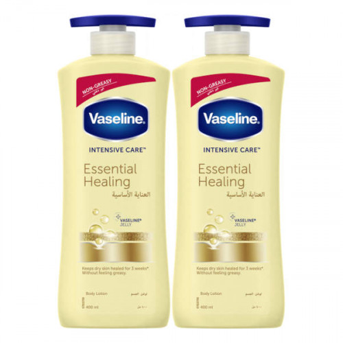 Vaseline Body Lotion Essential Healing 2 x 400ml  Vaseline Body Lotion Essential Healing 2 x 400ml