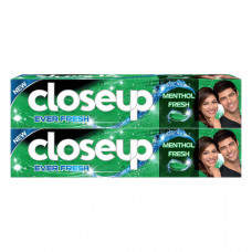 Close Up Toothpaste Menthol Fresh 2 x 120ml 