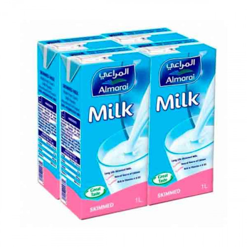 Almarai Long Life Skimmed Milk 4 x 1Ltr Almarai Long Life Skimmed Milk 4 x 1Ltr