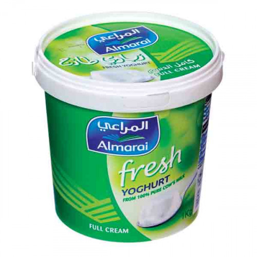 Almarai Plain Yoghurt Full Fat 1Kg  Almarai Plain Yoghurt Full Fat 1Kg