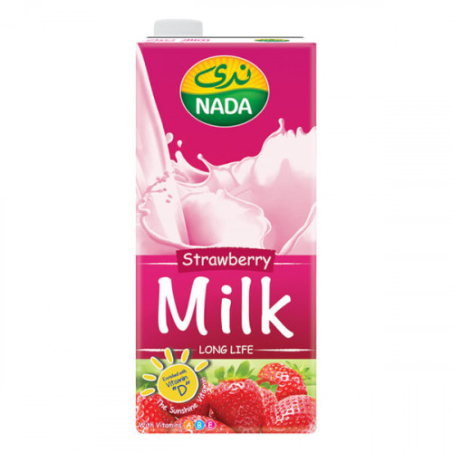 Nada Long Life Strawberry Milk 1Ltr  Nada Long Life Strawberry Milk 1Ltr