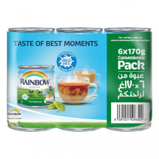 Rainbow Evaporated Milk Cardamom 6 x 170gm 10% Off 