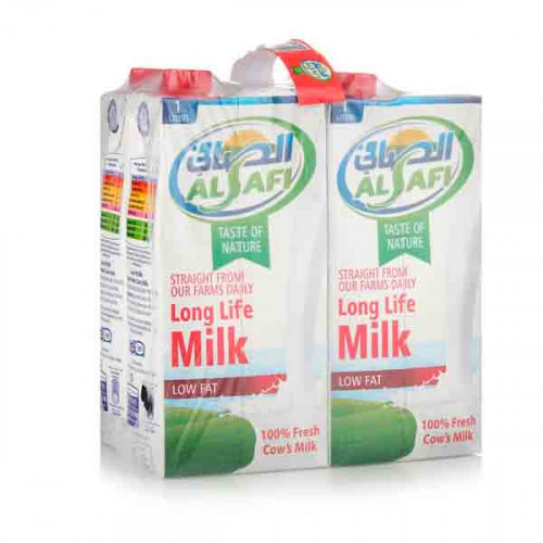 Al Safi Long Life Low Fat Milk 4 x 1Ltr Al Safi Long Life Low Fat Milk 4 x 1Ltr