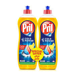 PRIL DISHWASH LIQUID LEMON 2S*950ML