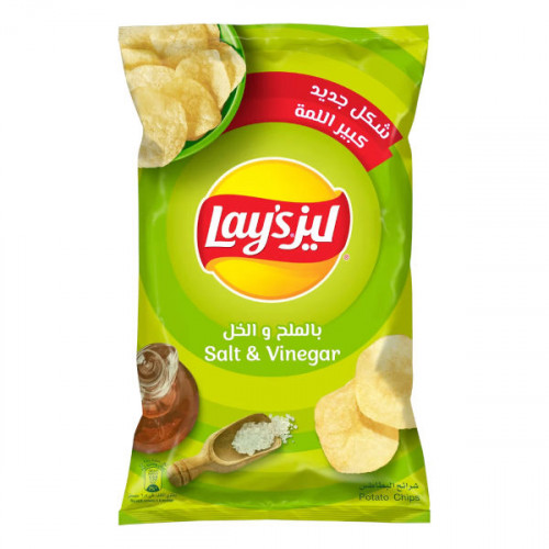 Lay's Potato Chips Salt & Vinegar 165gm  Lay's Potato Chips Salt & Vinegar 165gm