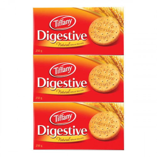 Tiffany Digestive Biscuits 3 x 250gm  Tiffany Digestive Biscuits 3 x 250gm