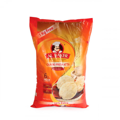 Al Baker Chakki Fresh Atta 5Kg  Al Baker Chakki Fresh Atta 5Kg