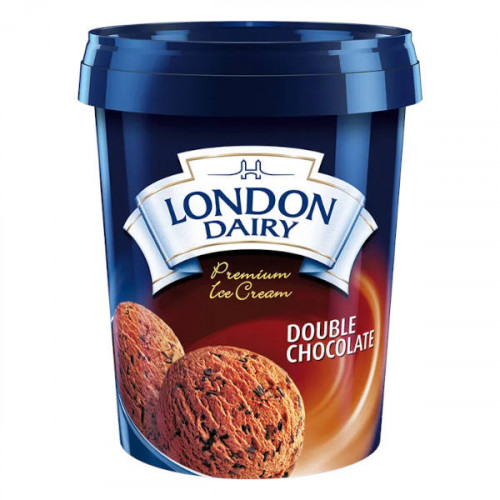 London Dairy Ice Cream Double Chocolate 500ml  London Dairy Ice Cream Double Chocolate 500ml