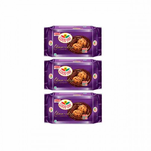 Britannia Good Day Chocolate Chip Cookies 3 x 125gm   Britannia Good Day Chocolate Chip Cookies 3 x 125gm