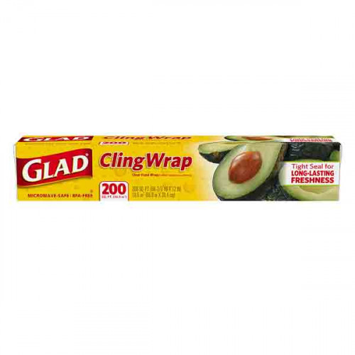 Glad Cling Wrap 200 Sq Ft  Glad Cling Wrap 200 Sq Ft