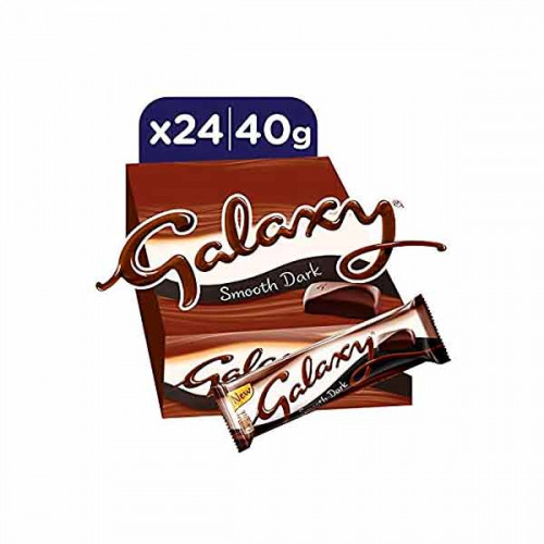 Galaxy Smooth Dark Chocolate 24 x 40gm  Galaxy Smooth Dark Chocolate 24 x 40gm