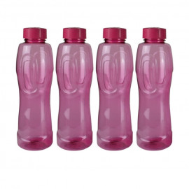 PLASTIC WATER BOTTLE 4 PCS SET 1000ML 0444