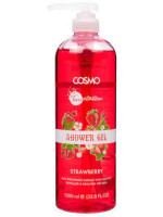 COSMO SHOWER GEL STRAWBERRY 1LTR