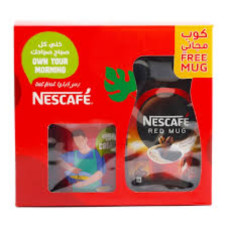 NESCAFE RED MUG JAR 190GM + MUG FREE
