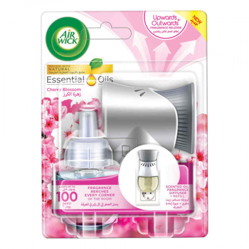 Air Wick Electric Scented Oil Diffuser + Cherry Blossom Refill 19ml