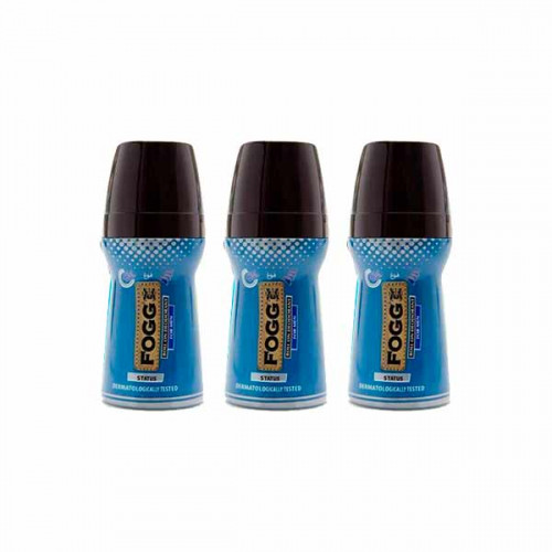 Fogg Deodorant Roll-On Status For Men 50ml 2 + 1 Free  Fogg Deodorant Roll-On Status For Men 50ml 2 + 1 Free