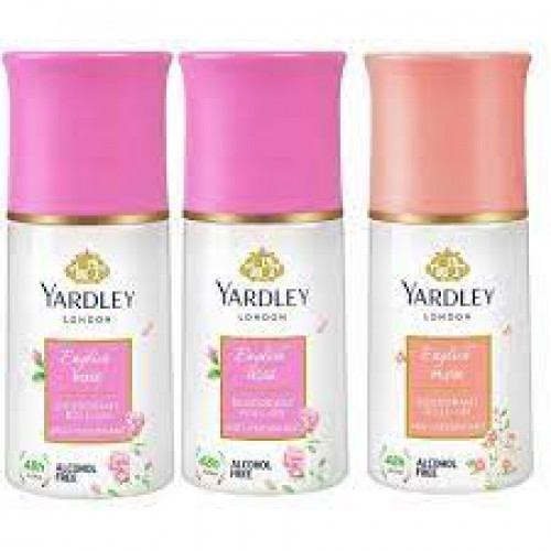 Yardley Roll On Women Astd 3S 150Ml Sp