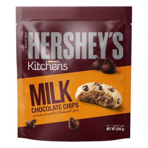 Hershey's Milk Chocolate Chips 200gm  Hershey's Milk Chocolate Chips 200gm
