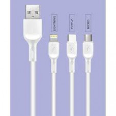 WUW 3 IN 1 DATA CABLE- X179