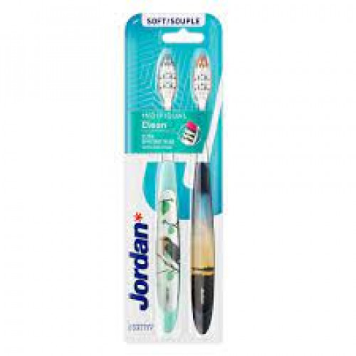 Jordan Individual Clean Toothbrush Soft 2Pcs