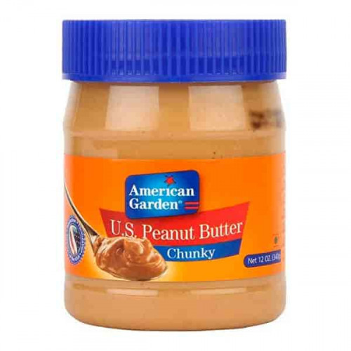 American Garden Peanut Butter Chunky 340gm  American Garden Peanut Butter Chunky 340gm
