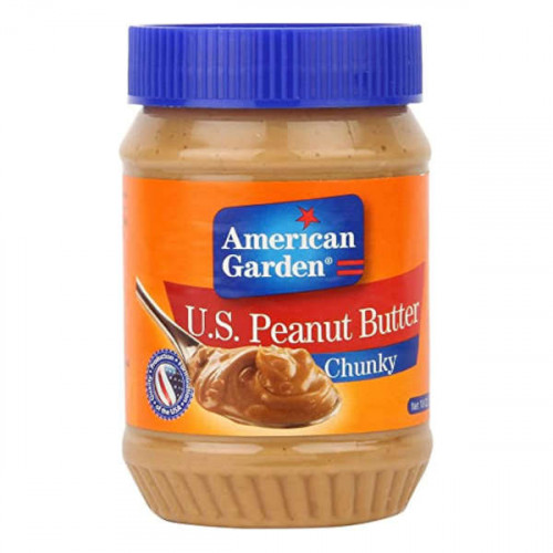 American Garden US Peanut Butter Chunky 454gm  American Garden US Peanut Butter Chunky 454gm