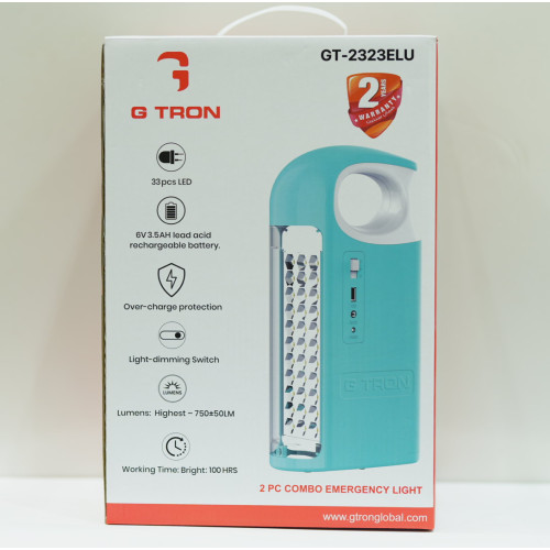 GTRON GT-2323ELU LED EMERGENCY LIGHT 2 PC COMBO
