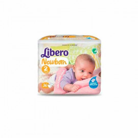 Libero New Born Baby Diapers 36s (3-6Kg)