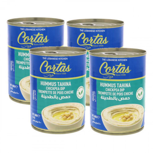 Cortas Hummus Tahina 4 x 185gm 